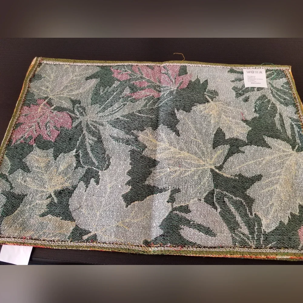 - New Handcrafted Fall Leaves Tablemats, set of 2